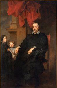 Portrait de nobles génois avec deux jeunes filles - Anthony van Dyck