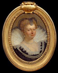Portrait de la reine Marie de Médicis (Maria de Medici) (1573-1642). Peinture de Antoon Van Dyck (1599-1641) 17ème siècle Chantilly, Musée Condé - Anthony van Dyck