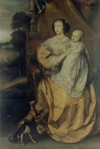Reine Henriette Marie (1609-69) c.1640 - Anthony van Dyck
