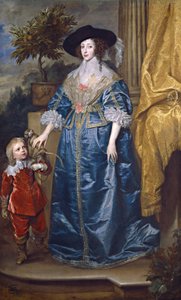 La Reine Henriette Marie avec Sir Jeffrey Hudson - Anthony van Dyck