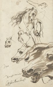 Étude de cavalier et tête de cheval, 1620-1 - Anthony van Dyck