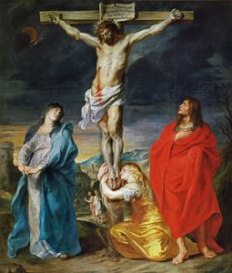 Le Christ crucifié avec la Vierge Marie, Saint Jean-Baptiste et Marie-Madeleine - Anthony van Dyck