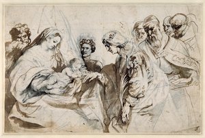 Le Mariage Mystique de Sainte Catherine - Anthony van Dyck