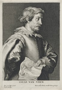 Lucas van Uden, 1630-1640 gravure de Lucus Vorsterman (1595-1675) - Anthony van after Dyck
