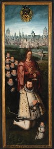 Portrait de Juan Pardo II et de ses épouses Anna Ingenieulandt et Maria Anchemant - Anthuenis (1536 1613) Claeissins or Claeissens