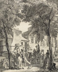 Le défilé sur le boulevard, 1760 - Antoine Jean Duclos