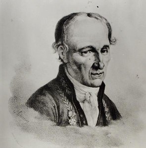 Portrait de René Just Hauy (1743-1822) (lithographie) (photo n/b)