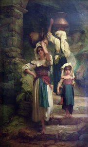 Femmes de Cervara, 1858 - Antoine Auguste Ernest Herbert or Hebert