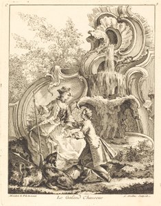 Le Galand Chasseur - Antoine Aveline after Jean Mondon
