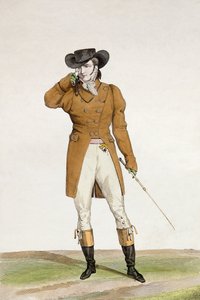 Un dandy vêtu d