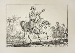 Chef Mamelouk, vers 1817 - Antoine Charles Horace Vernet