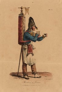 Le Vendeur de tisane, numéro 13 de la série Les Cris de Paris, gravé par François Séraphin Delpech (1778-1825) - Antoine Charles Horace Vernet