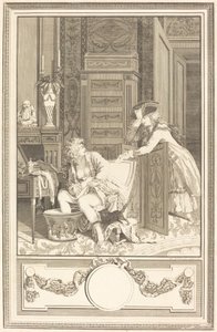 Le bain des pieds - Antoine Cosme Giraud after Antoine Borel