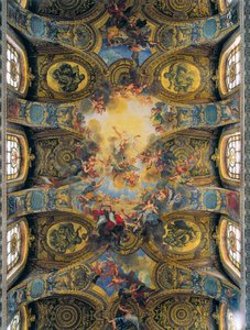 Fresques de la voûte de la chapelle royale décorée par Antoine Coypel, de La Fosse et Jouvenet - Antoine Coypel