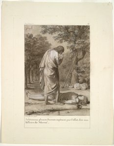 Aristomène pleurant la mort de Socrate par l