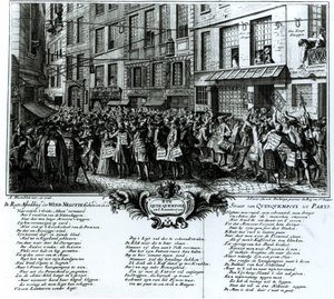 Rue Quinquempoix en 1720 - Antoine Humblot