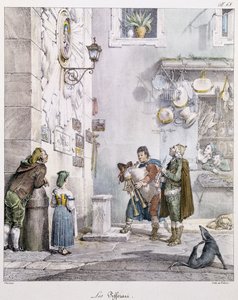Les joueurs de cornemuse, par Antoine-Jean-Baptiste Thomas. 19ème siècle. - Antoine Jean Baptiste Thomas