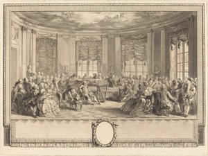 Le concert - Antoine Jean Duclos after Augustin de Saint Aubin