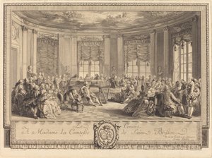 Le concert - Antoine Jean Duclos after Augustin de Saint Aubin
