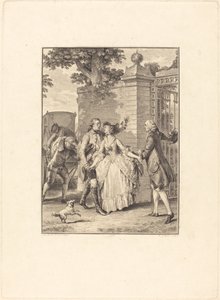 La confiance des belles âmes - Antoine Jean Duclos after Jean Michel Moreau