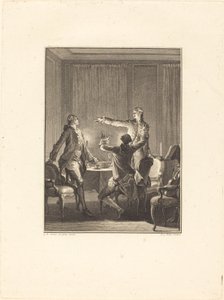 La provocation - Antoine Jean Duclos after Jean Michel Moreau