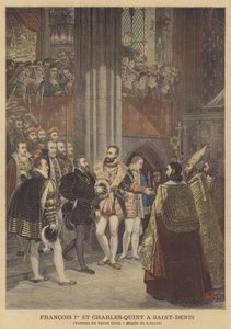 François Ier et Charles V à Saint-Denis - Antoine Jean Gros