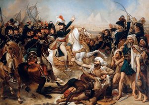 Bonaparte à la Bataille des Pyramides le 21 Juillet 1798 - Antoine Jean Gros Baron