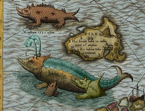 Détail de la Carte marine par Olaus Magnus (1490-1557) - Antoine Lafrery