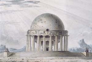 Design pour une maison pour un cosmopolite, 1783 (détail) - Antoine Laurent Thomas Vaudoyer