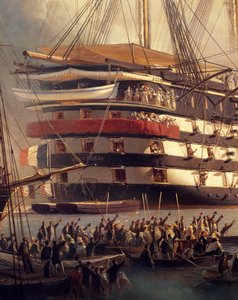 La reine Victoria à Cherbourg le 3 août - Antoine Leon Morel Fatio