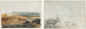 Paysage (recto); Études d
