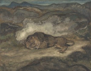 Lion dormant, 1810-1875