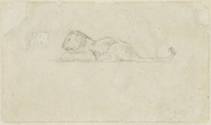 Lionne assise - Antoine Louis Barye