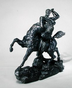 Thésée combattant le centaure Bienor (vue de face) - Antoine Louis Barye