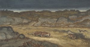 Tigre traquant une proie - Antoine Louis Barye