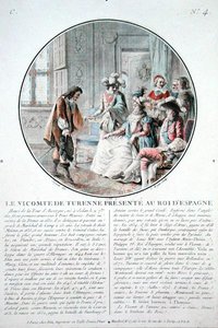 Le Vicomte de Turenne (1611-75) est présenté au Roi Philippe IV (1605-65) d