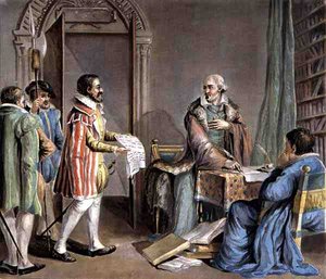 Jean Hennuyer (né en 1497), évêque de Lisieux, sauve la vie des Huguenots dans son diocèse - Antoine Louis Francois (after) Sergent Marceau