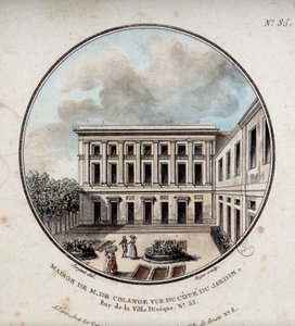 Maison de M. de Colange, vue du jardin (rue Ville-l