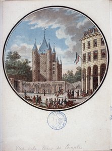 Paris, vue de la Tour du Temple - dans « Vues pittoresques des principaux édifices de Paris » par Sergent - Antoine Louis Francois Sergent Marceau