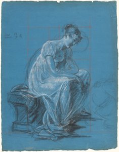 Femme assise (recto) - Antoine Toussaint de Chazal