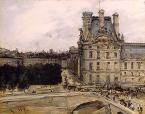Un coin du Louvre - Antoine Vollon