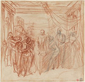 Comédiens Italiens Saluant - Antoine Watteau