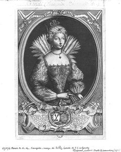 Françoise-Marguerite de Silly (1584-1626) gravée par Claude Duflos (1665-1727) - Antoine after Pezey