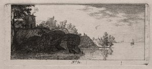 Cottage sur un promontoire rocheux le long d