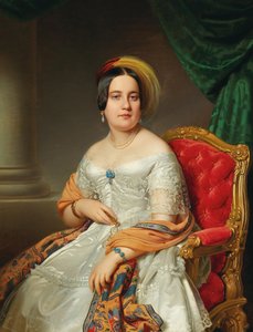 Portrait de Louise von Wertheimstein, née Biedermann - Anton Einsle