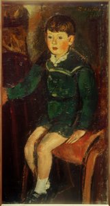 Fils Peter (assis)