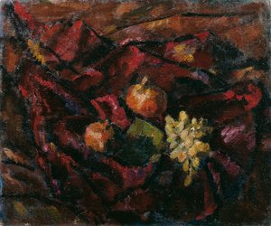 Nature morte avec raisins et pommes