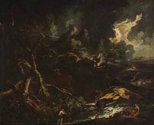 Paysage orageux - Anton Faistenberger