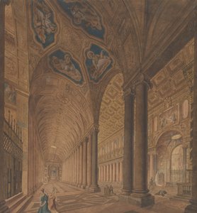 Vue intérieure de la basilique de Santa Maria Maggiore, Rome - Anton Hallmann