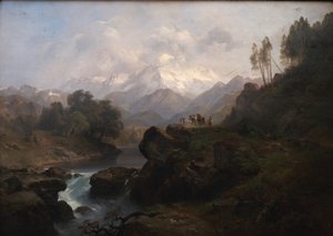 Paysage de montagne avec le Wiesbachhorn
